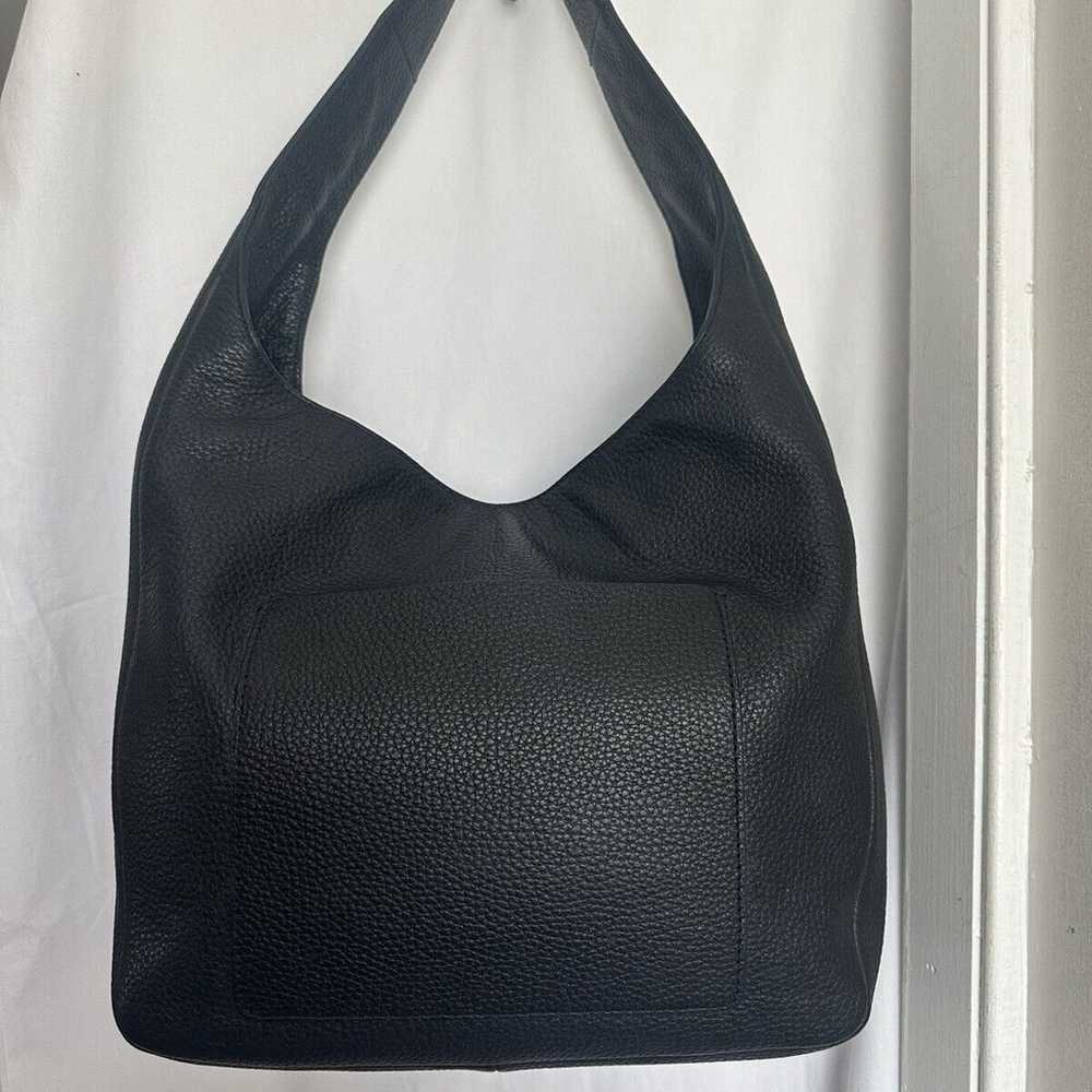 NWOT Michael Kors Lena Black Hobo Pebble Leather … - image 3