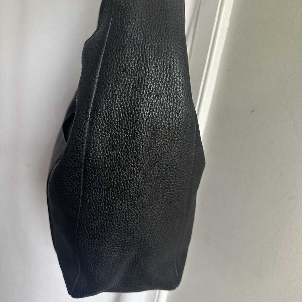 NWOT Michael Kors Lena Black Hobo Pebble Leather … - image 4