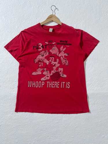 Vintage 1993 Chicago Bulls Looney Tunes Red T-Shir