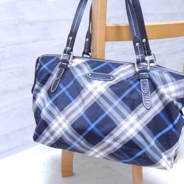 【Item SH0611】Burberry Blue Label Nova Check Tote … - image 1