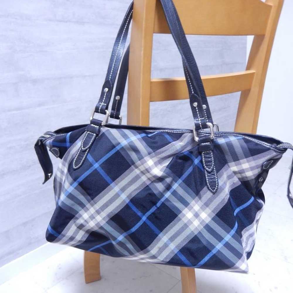 【Item SH0611】Burberry Blue Label Nova Check Tote … - image 4