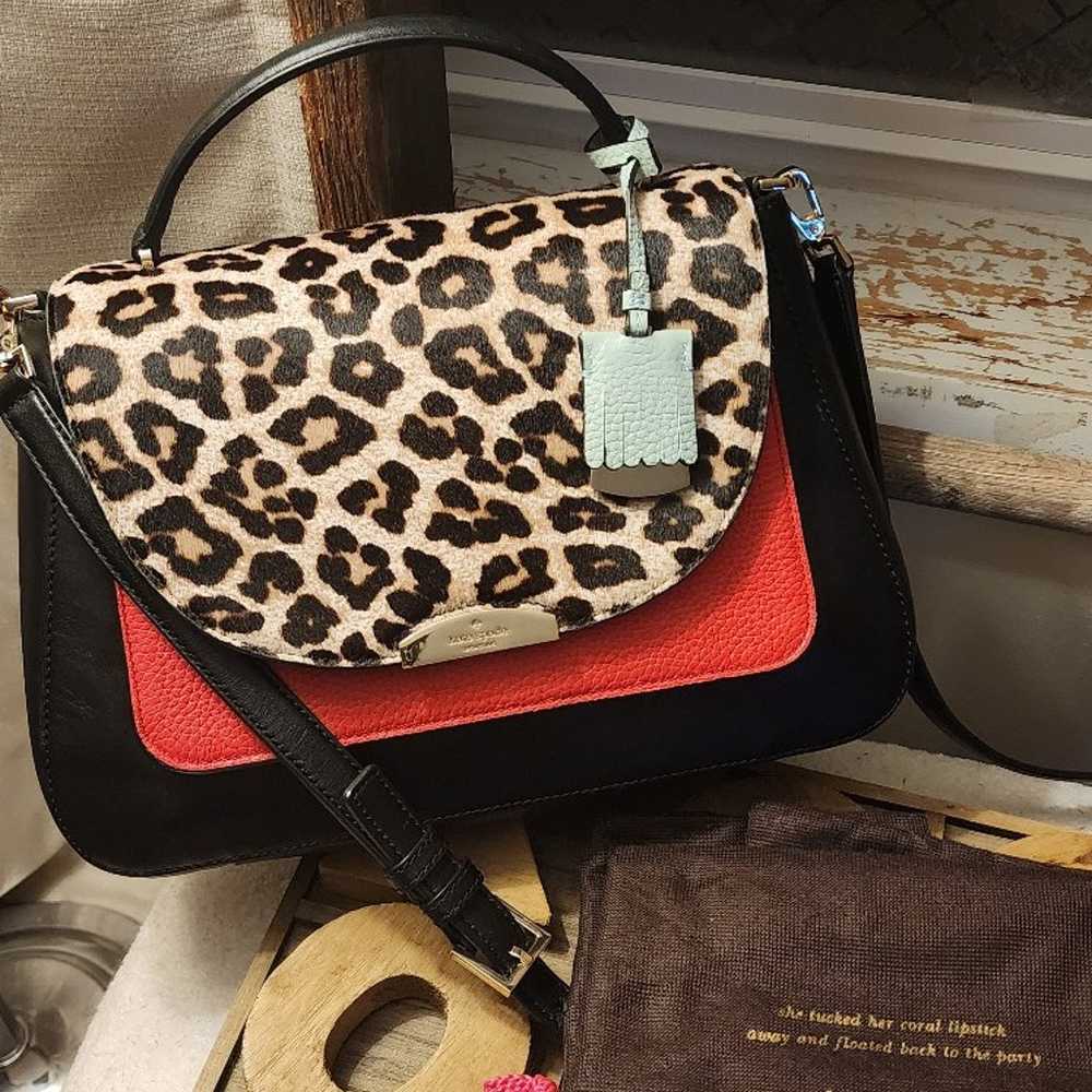 Kate Spade Special Edition Calf Hair bag Leopard - image 1