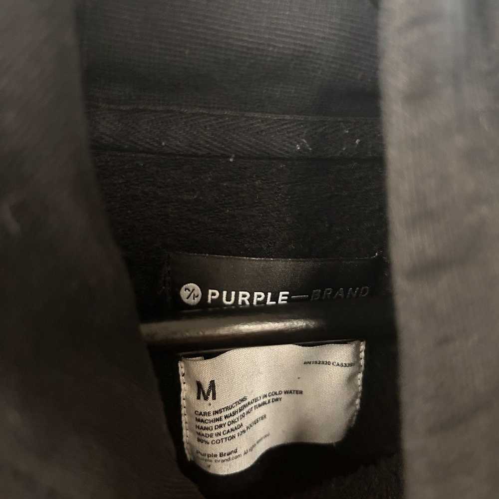 Purple × Purple Brand Purple brand logos hoodie - image 4