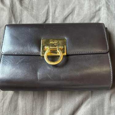 【Salvatore Ferragamo】Gancini Chain Shoulder Bag