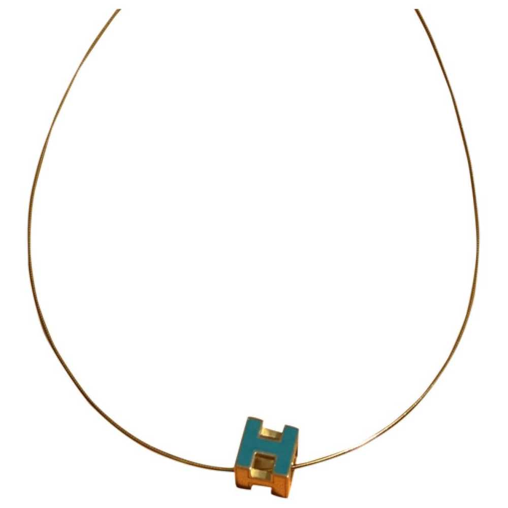 Hermès Cage d'H ceramic necklace - image 1