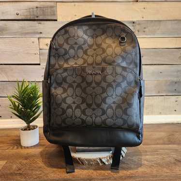 Coach Monogram Canvas Backpack