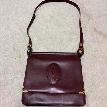 Cartier leather shoulder bag