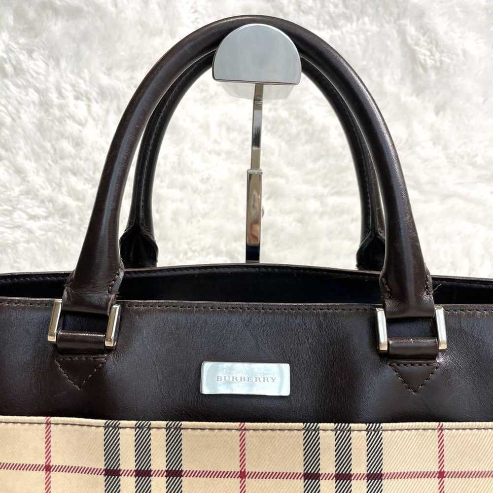 BURBERRY Burberry Leather Tote Bag Nova Check - image 3