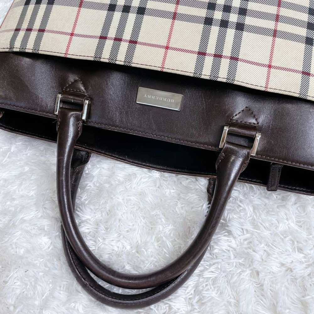 BURBERRY Burberry Leather Tote Bag Nova Check - image 6