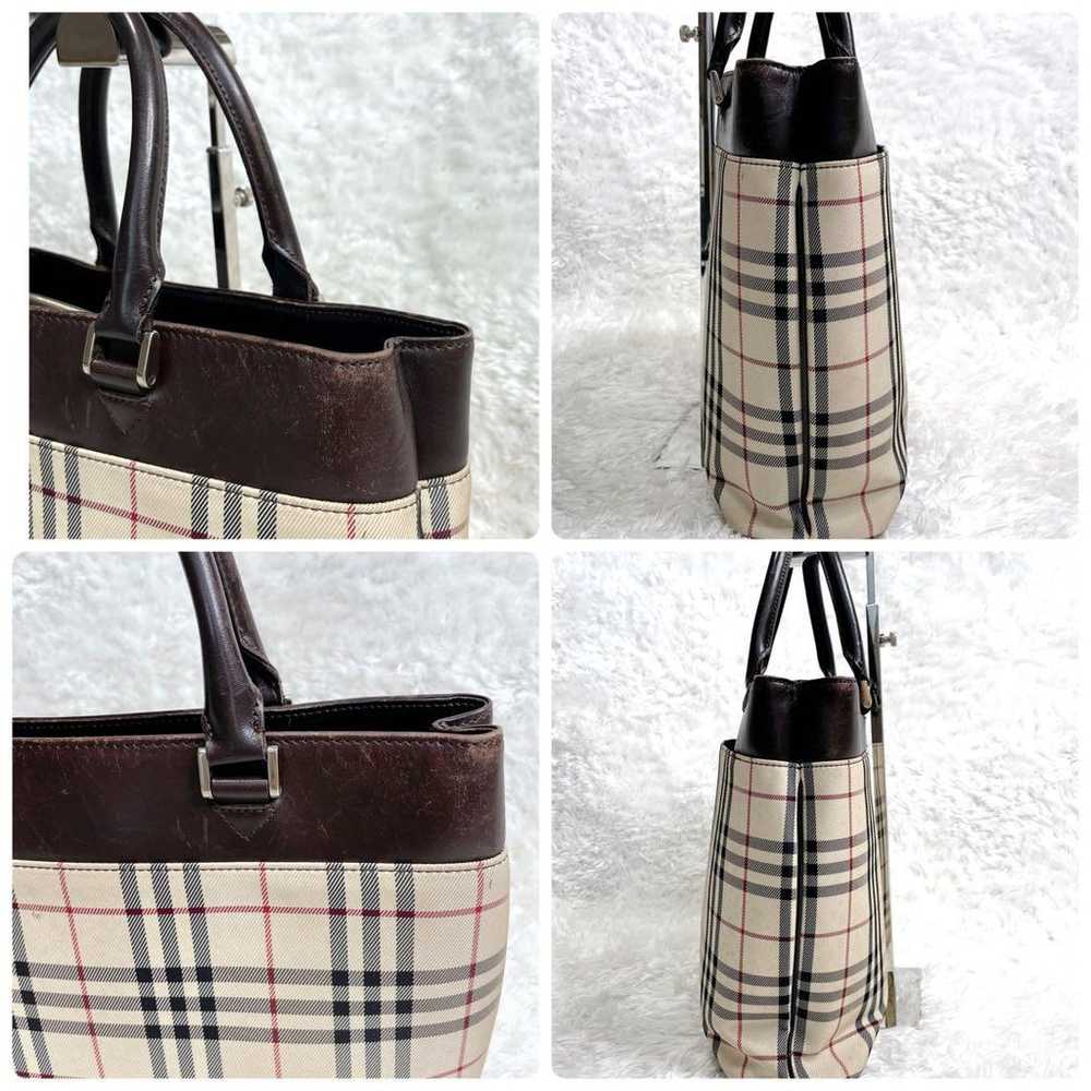 BURBERRY Burberry Leather Tote Bag Nova Check - image 7