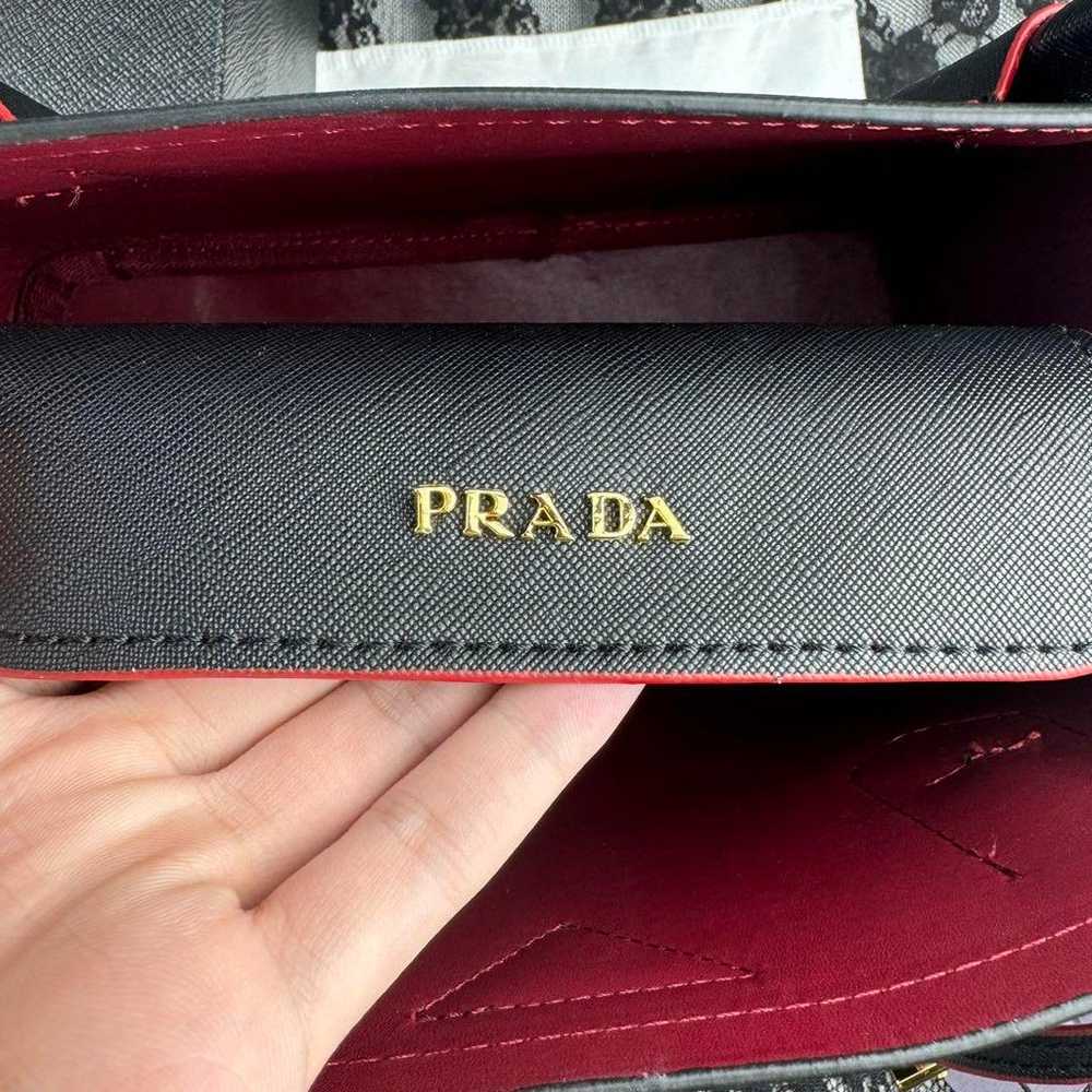 Excellent item PRADA Prada Due Pressaffiano Leath… - image 11