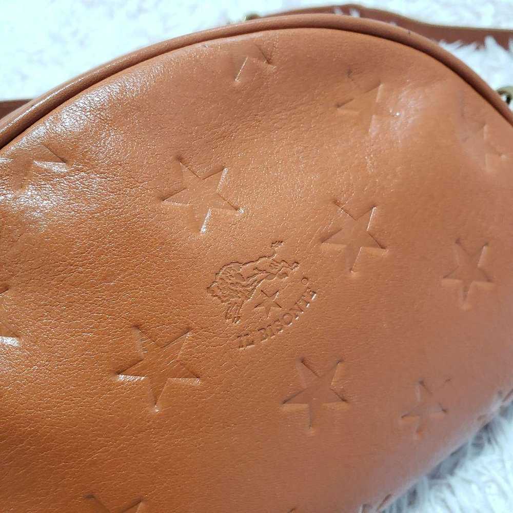 IL BISONTE Embossed Star Half Moon Shoulder Bag i… - image 2