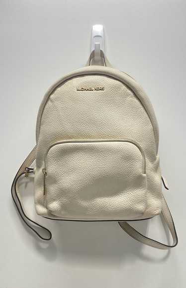 Michael Kors Ivory Leather Small Backpack Bag