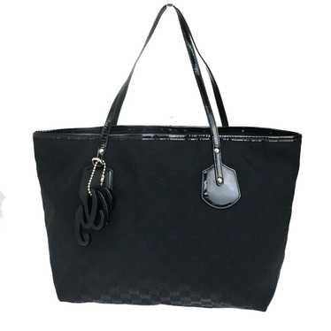 Gucci Gg Canvas Black Canvas Tote Bag (Pre-Owned) - image 1