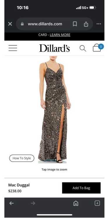 Mac Duggal Women's Mac Duggal Black & Gold Sequin 