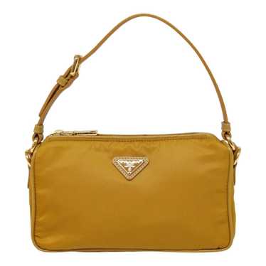 Prada Tessuto Yellow Synthetic Handbag (Pre-Owned)