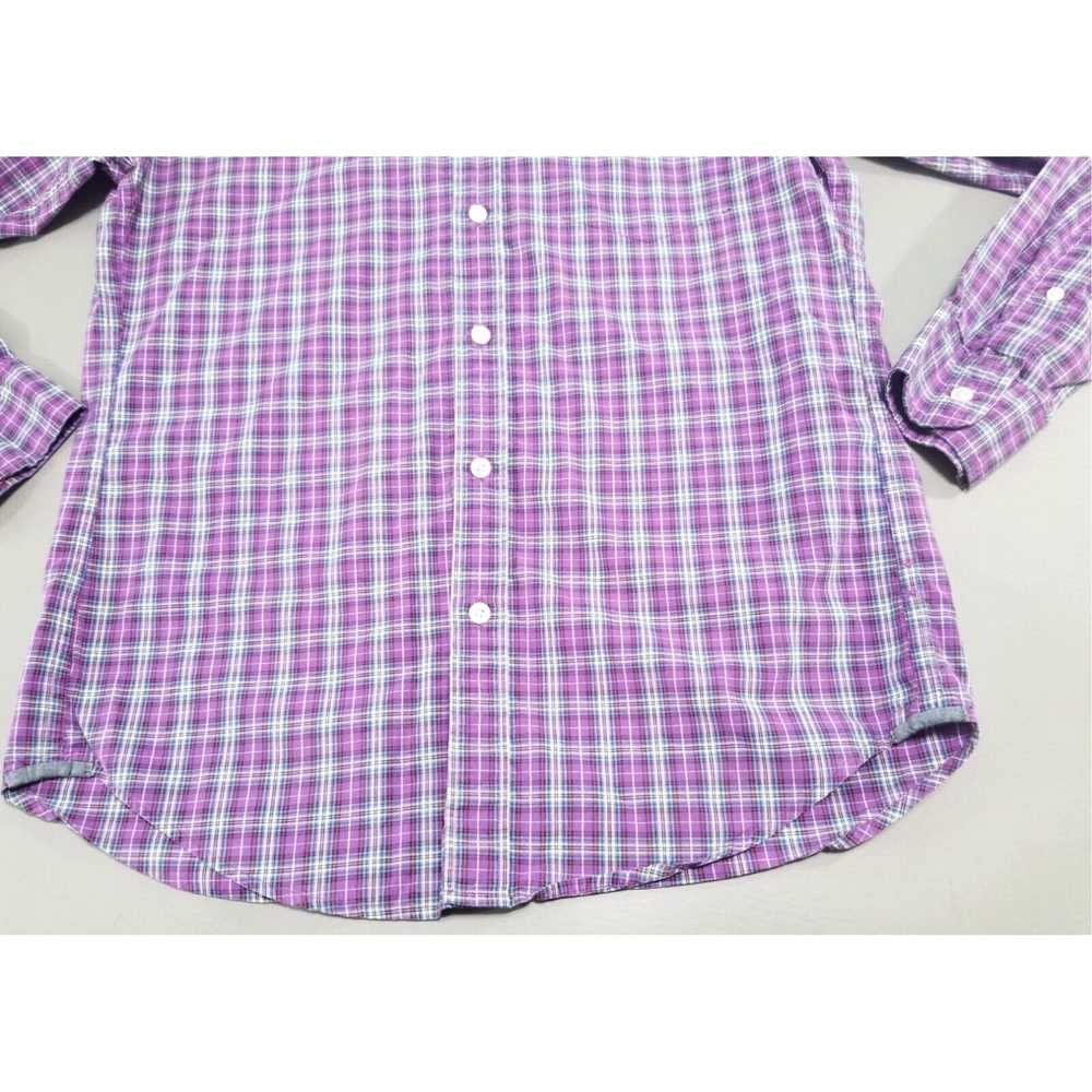 J.Crew Classic Fit Purple Plaid Business Casual M… - image 2