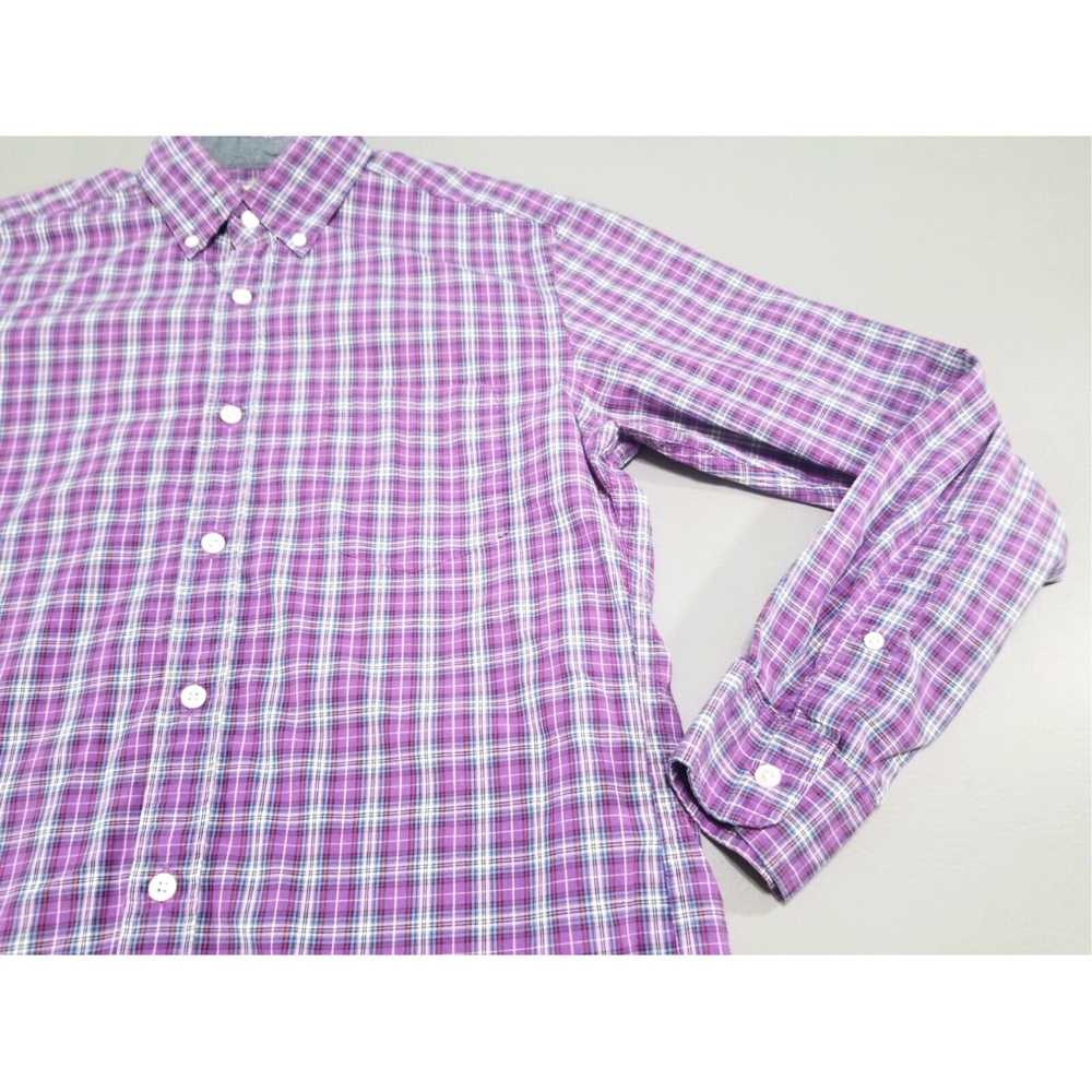 J.Crew Classic Fit Purple Plaid Business Casual M… - image 3