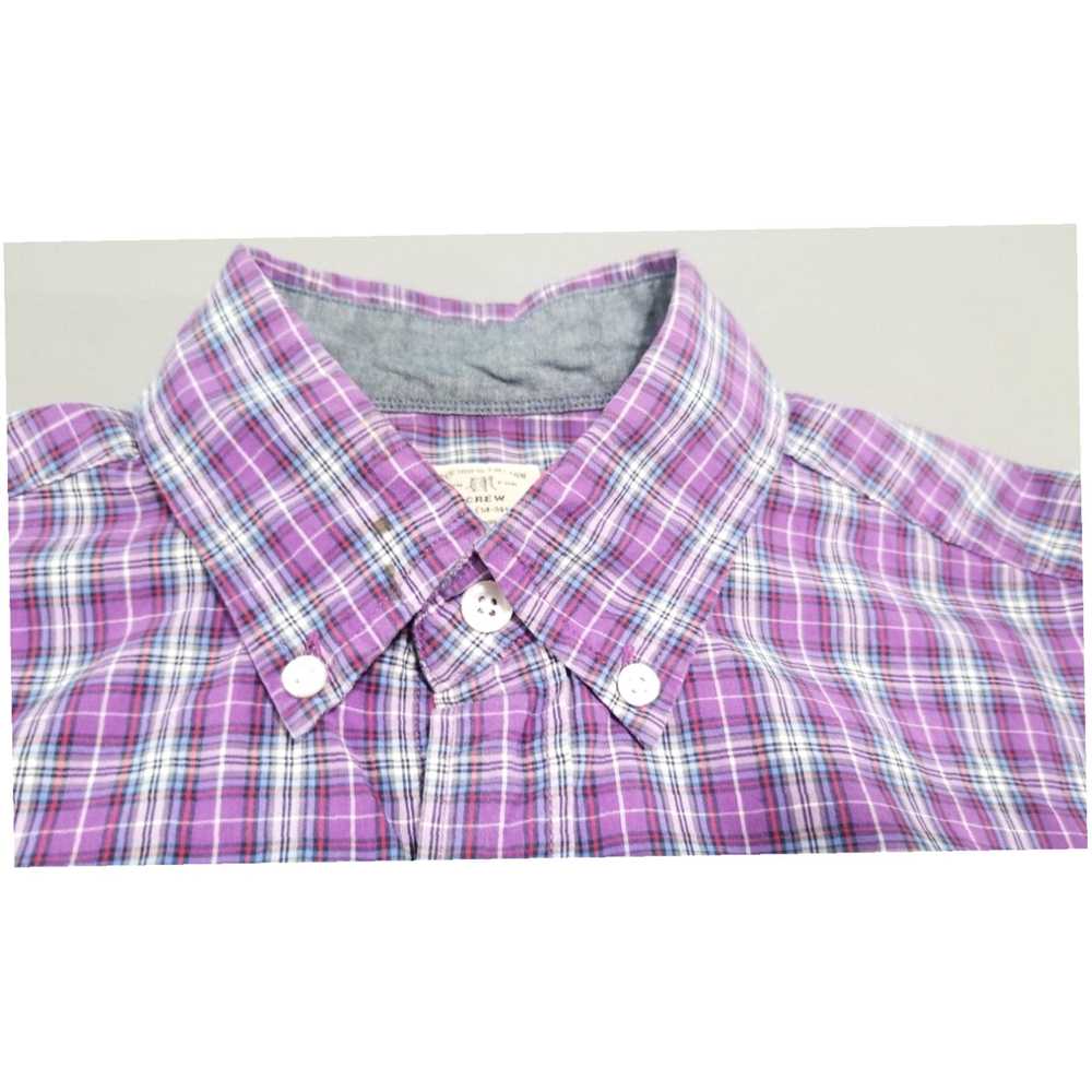 J.Crew Classic Fit Purple Plaid Business Casual M… - image 4