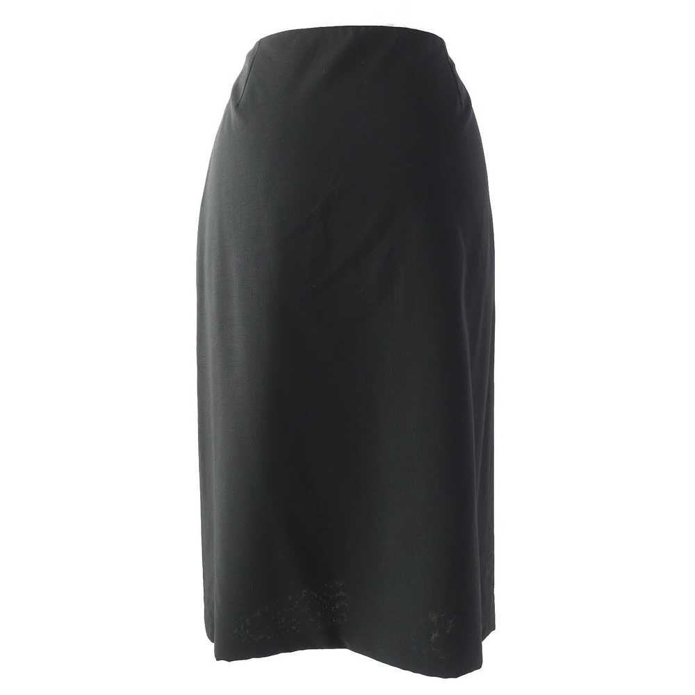 HERMES Tight Skirt wool black 38 - image 3