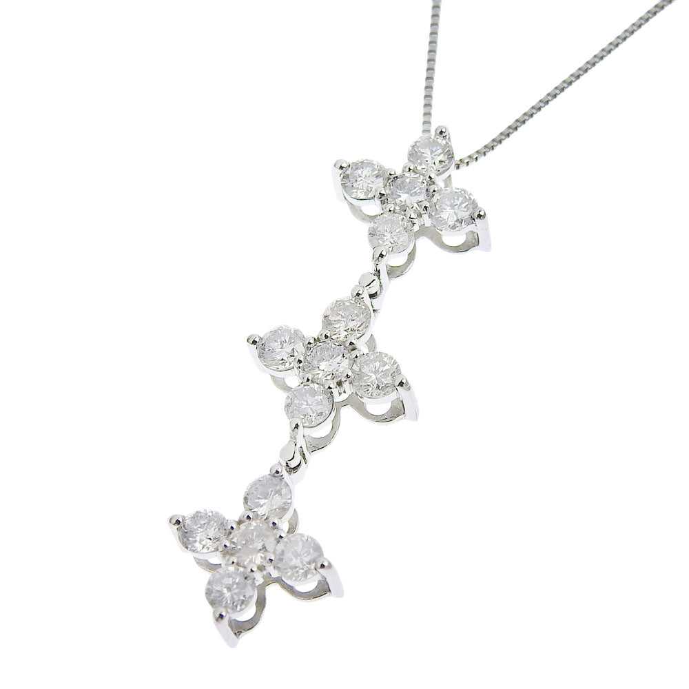 JEWELRY Necklace PtPlatinum, Diamond Silver Women… - image 2