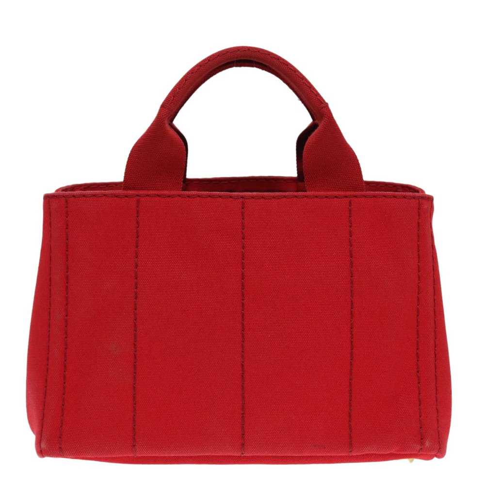 Prada Canapa Red Canvas Handbag (Pre-Owned) - image 2