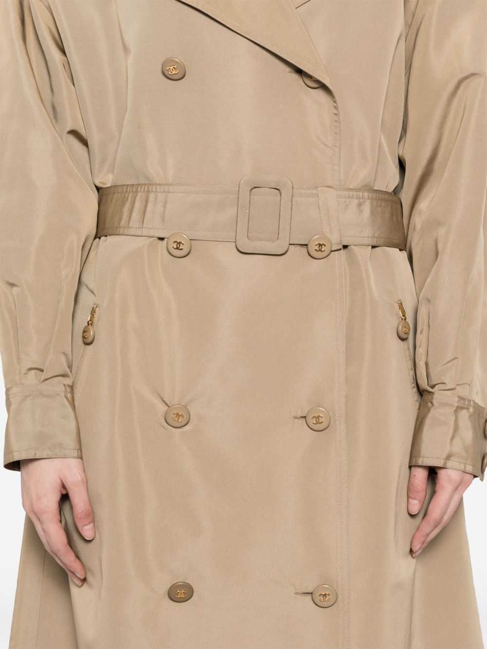 CHANEL Pre-Owned 1990-2000 trench coat - Neutrals - image 5