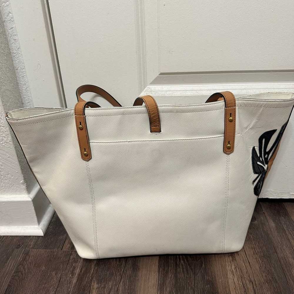 Brahmin White Monaco Tote - image 3