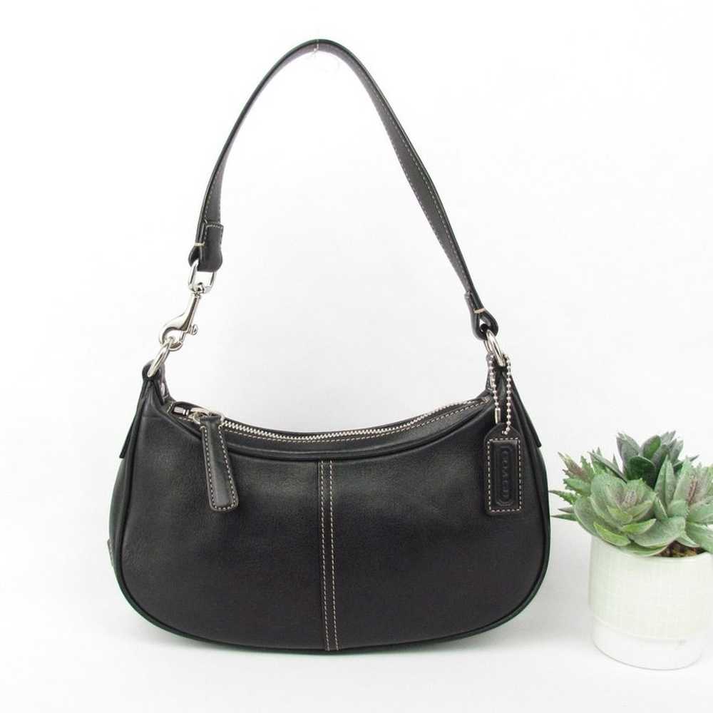 Coach Vintage Y2K Black Hampton Mini Leather Bag - image 1