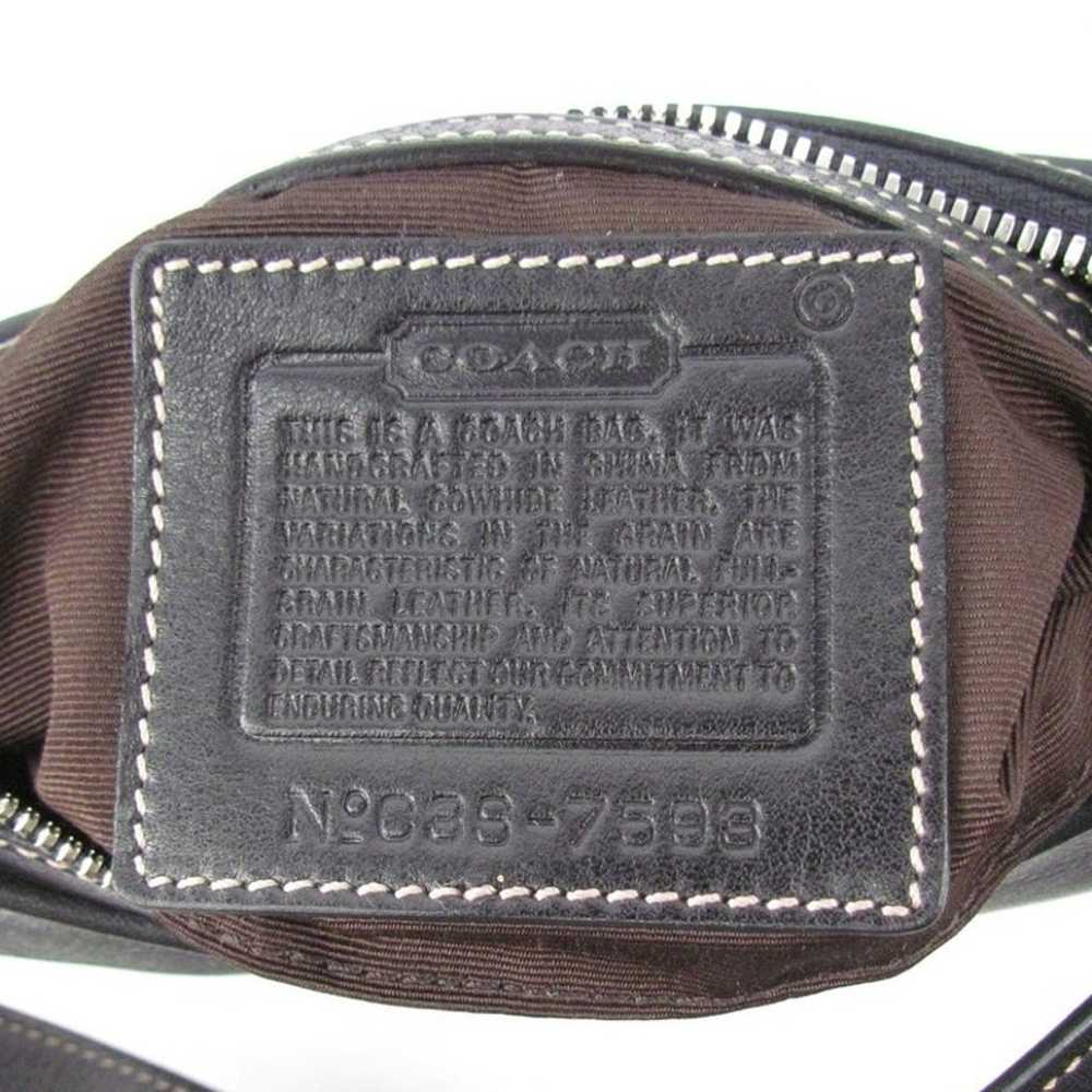 Coach Vintage Y2K Black Hampton Mini Leather Bag - image 8