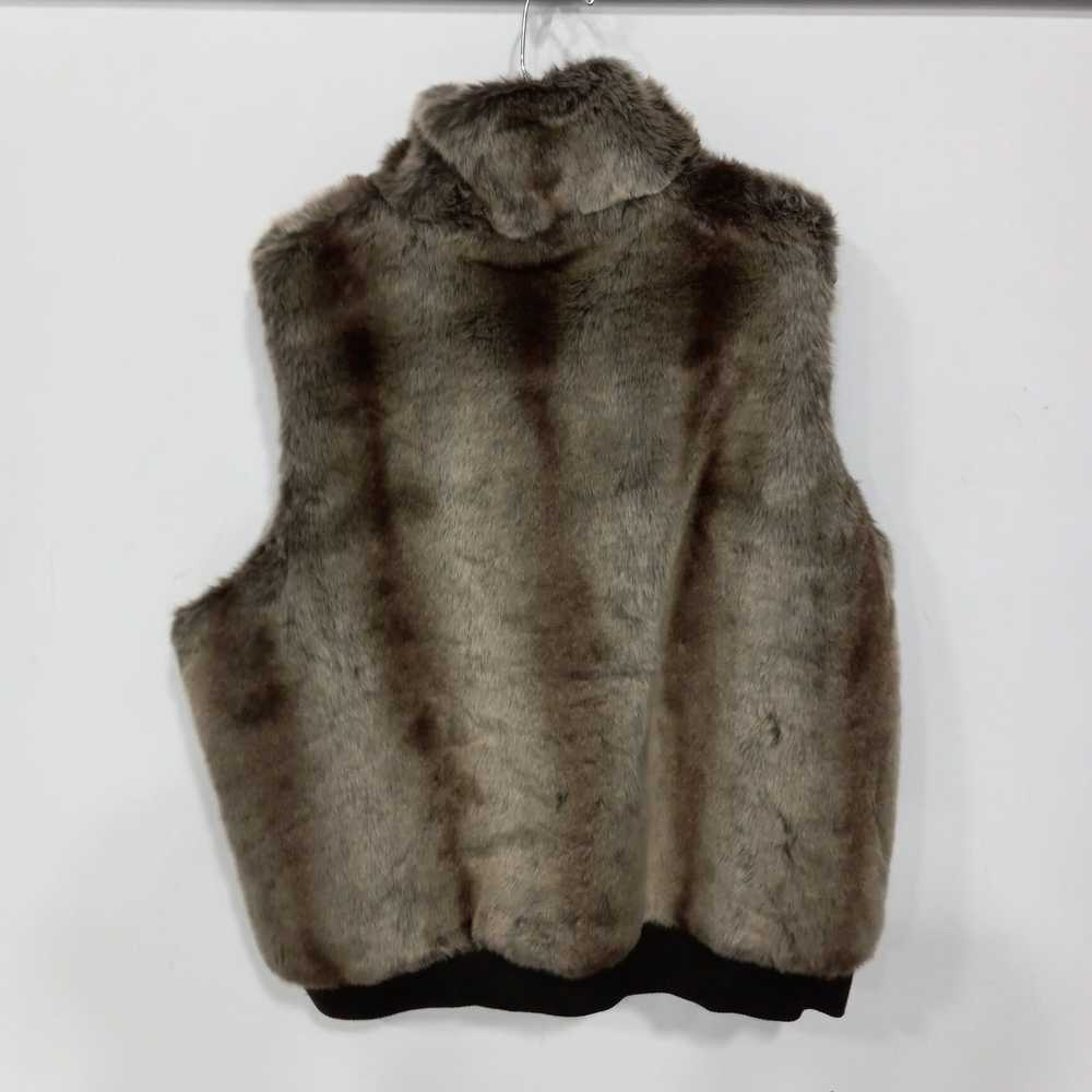 Coldwater Creek Faux Fur Vest Size 3X/24 - image 2