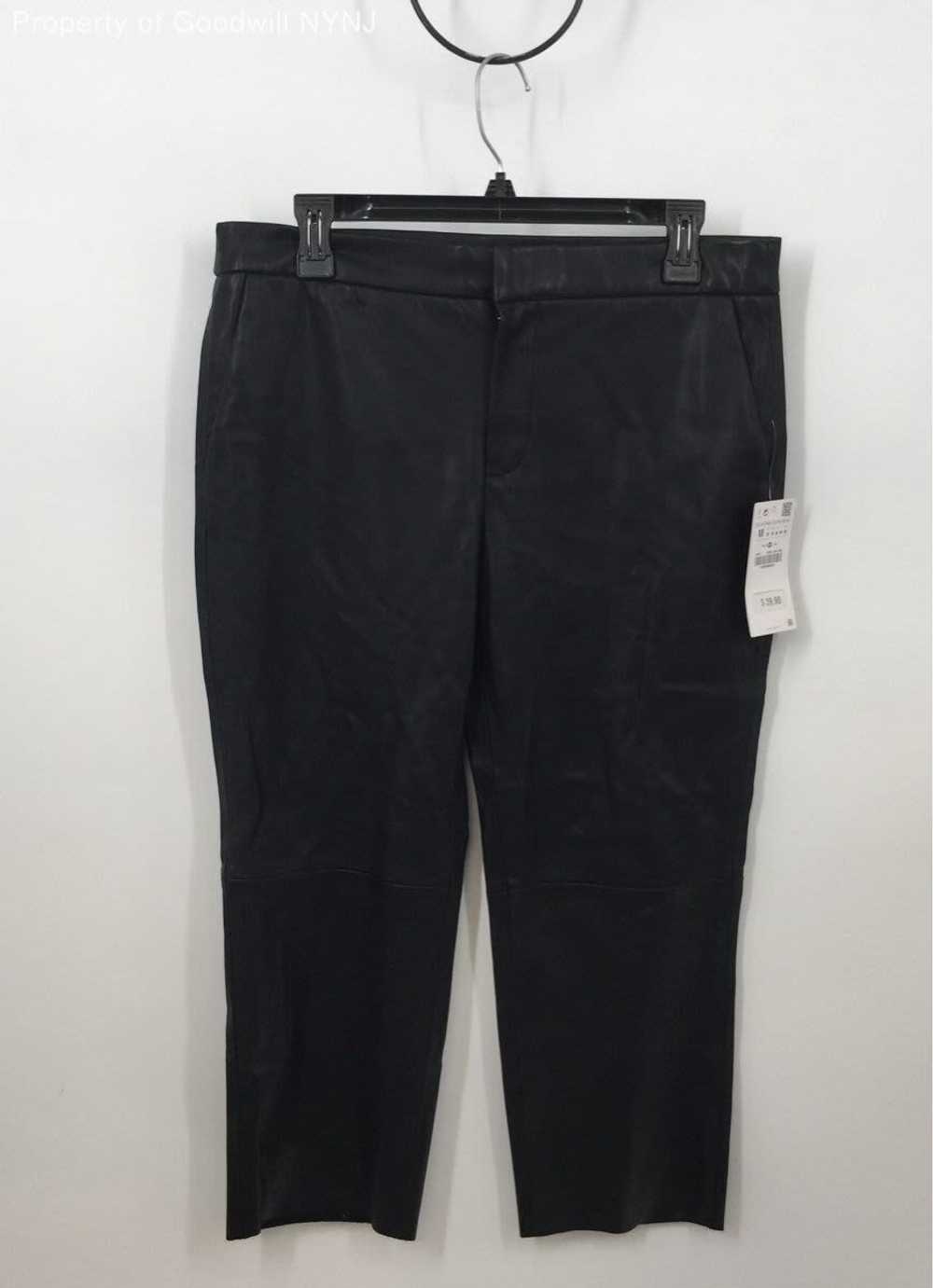 Zara Basic Women's Black Faux Leather Pants Size … - image 1