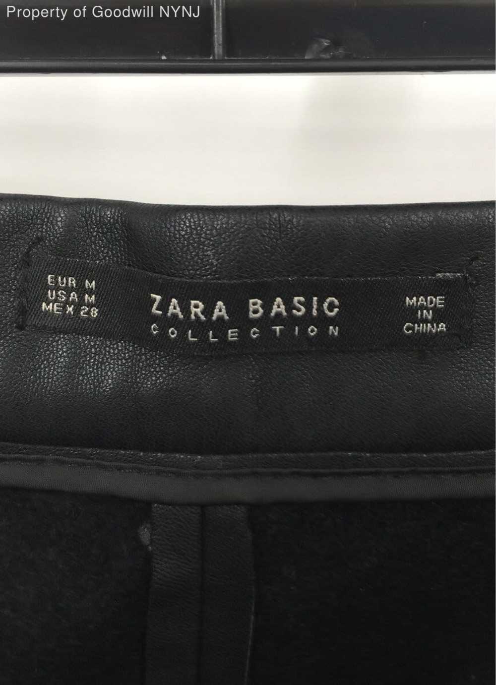 Zara Basic Women's Black Faux Leather Pants Size … - image 2