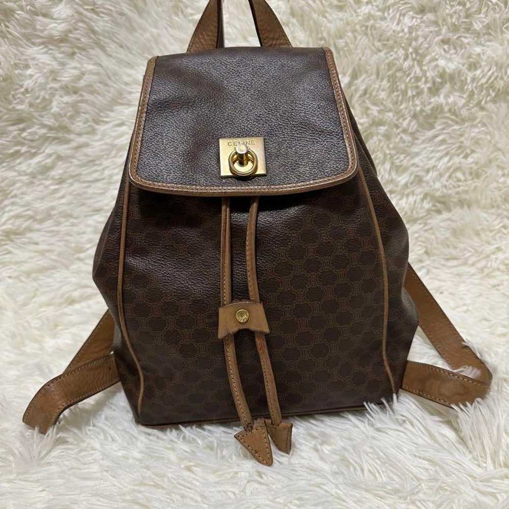 Excellent condition CELINE Gancini Backpack Macad… - image 2