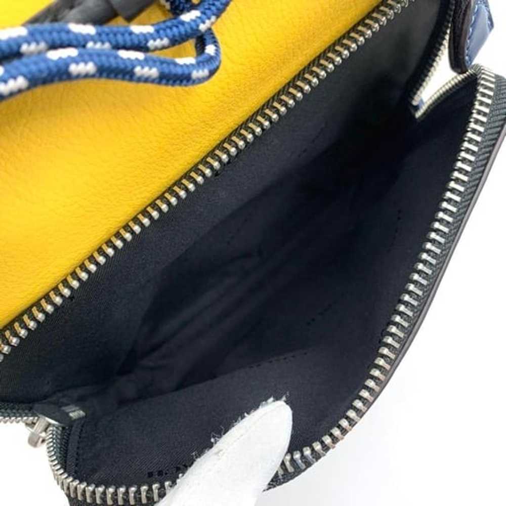 Coach Backpack League Flap Leather Yellow - image 12