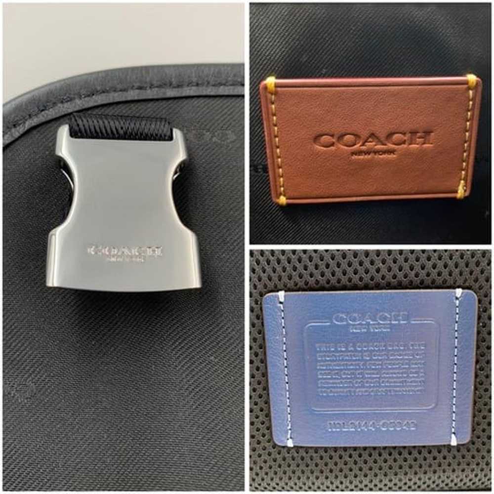 Coach Backpack League Flap Leather Yellow - image 2