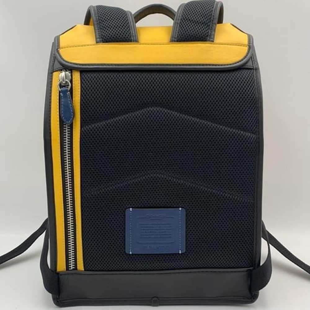 Coach Backpack League Flap Leather Yellow - image 3