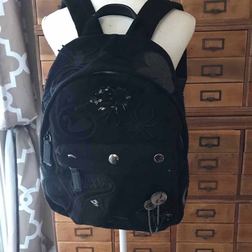 Marc Jacobs X Disney Rummage Backpack Mickey Blac… - image 1