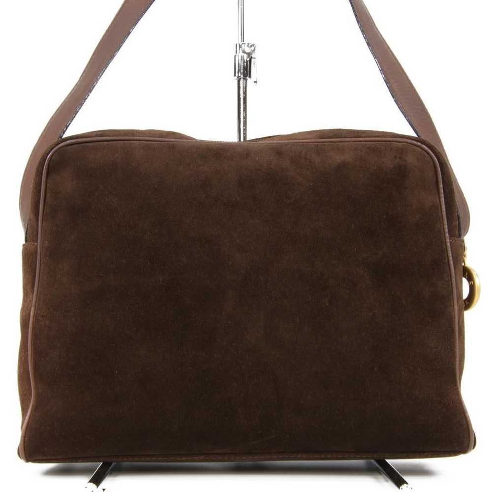 Genuine Celine women's brown shoulder bag with di… - image 2