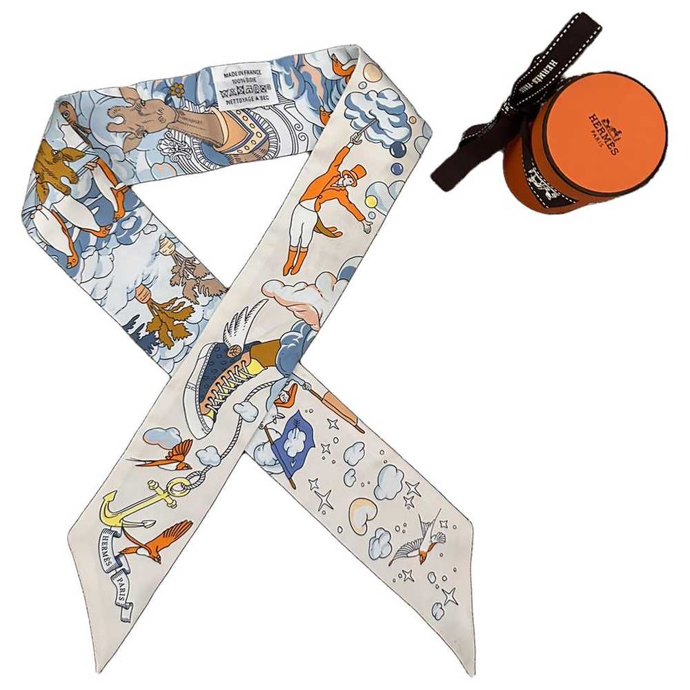 Hermès Twilly 86 silk scarf - image 1