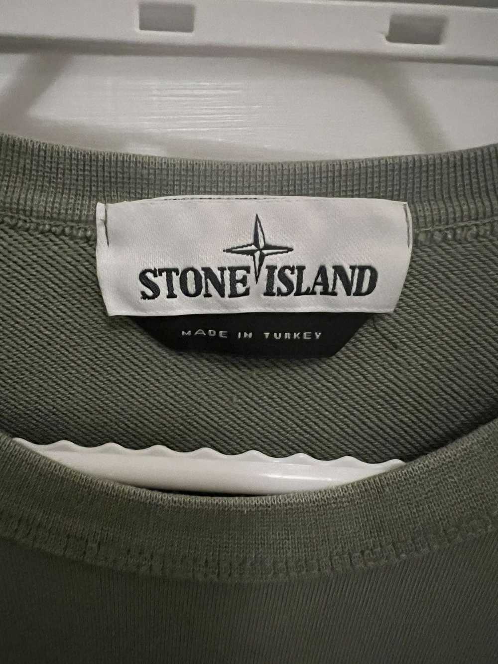 Stone Island STONE ISLAND COTTON FLEECE GARMENT D… - image 4