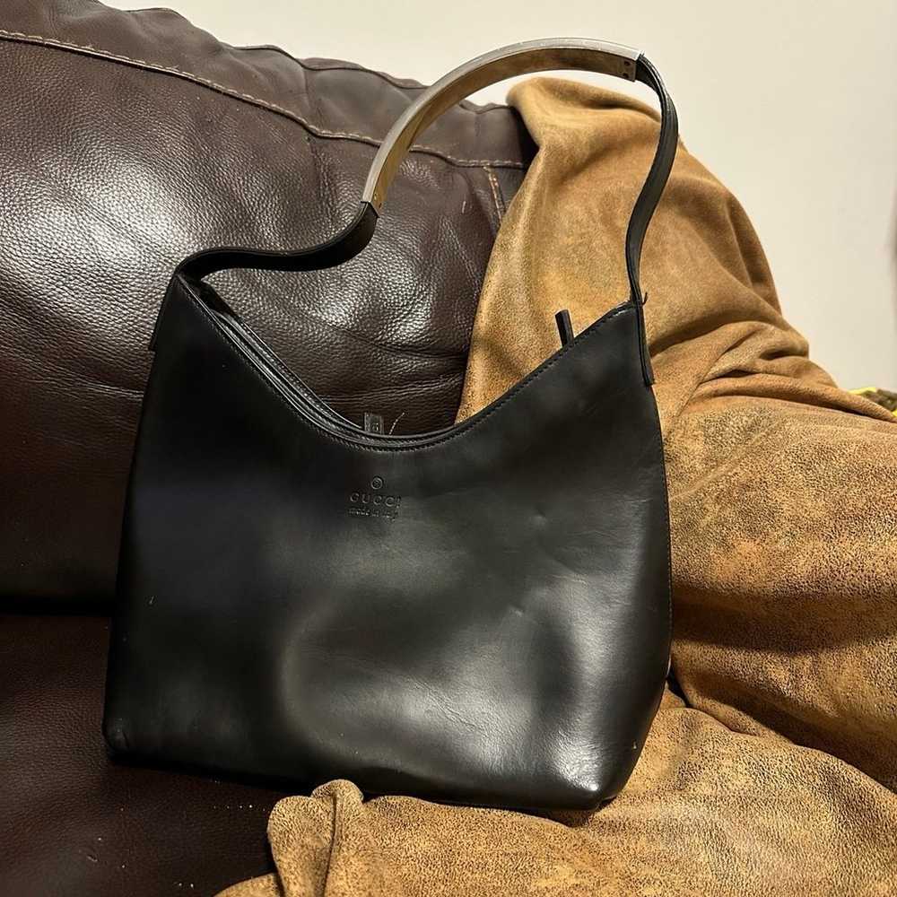 Vintage Gucci Leather Shoulder Bag - image 1