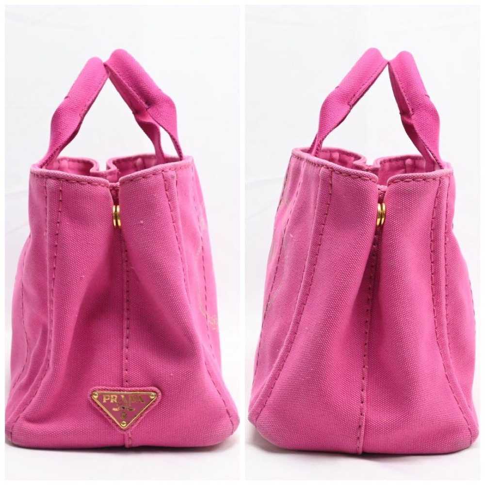 ★Excellent Condition★ Prada Canvas Handbag Pink - image 3