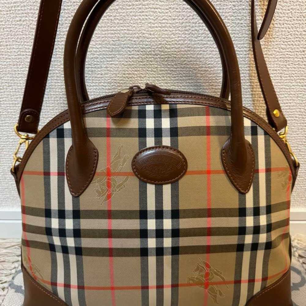 Burberry Burberry check shoulder bag 2way - image 2