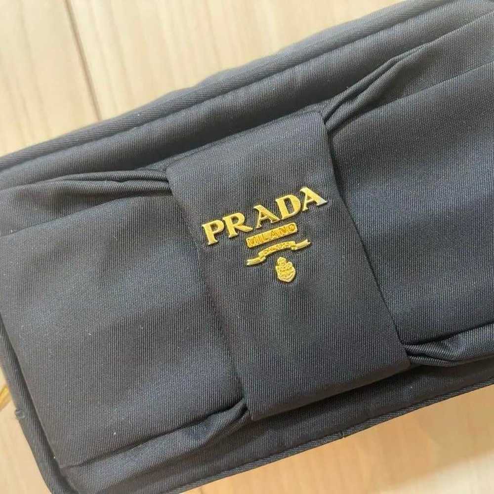 PRADA Ribbon Shoulder Bag Black - image 2