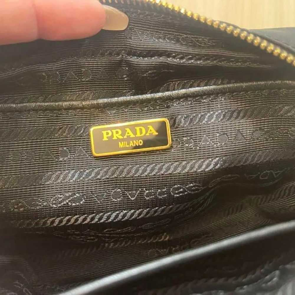 PRADA Ribbon Shoulder Bag Black - image 4