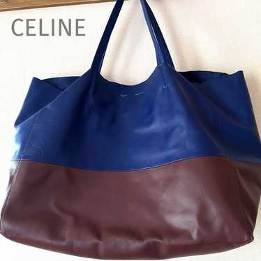 CELINE Horizontal Cabas Leather Tote Bag - image 1