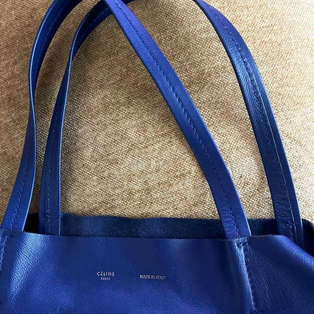 CELINE Horizontal Cabas Leather Tote Bag - image 2