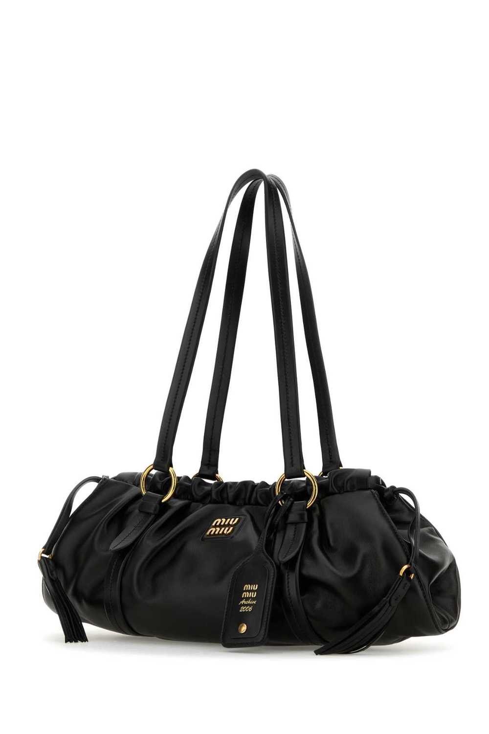 Miu Miu Black Leather Shoulder Bag - image 2