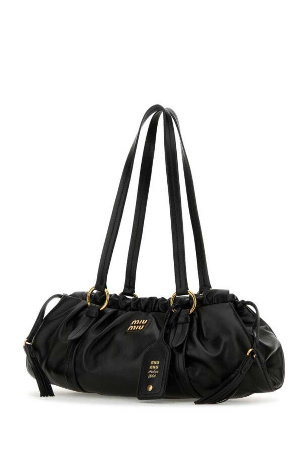 Miu Miu Black Leather Shoulder Bag - image 4